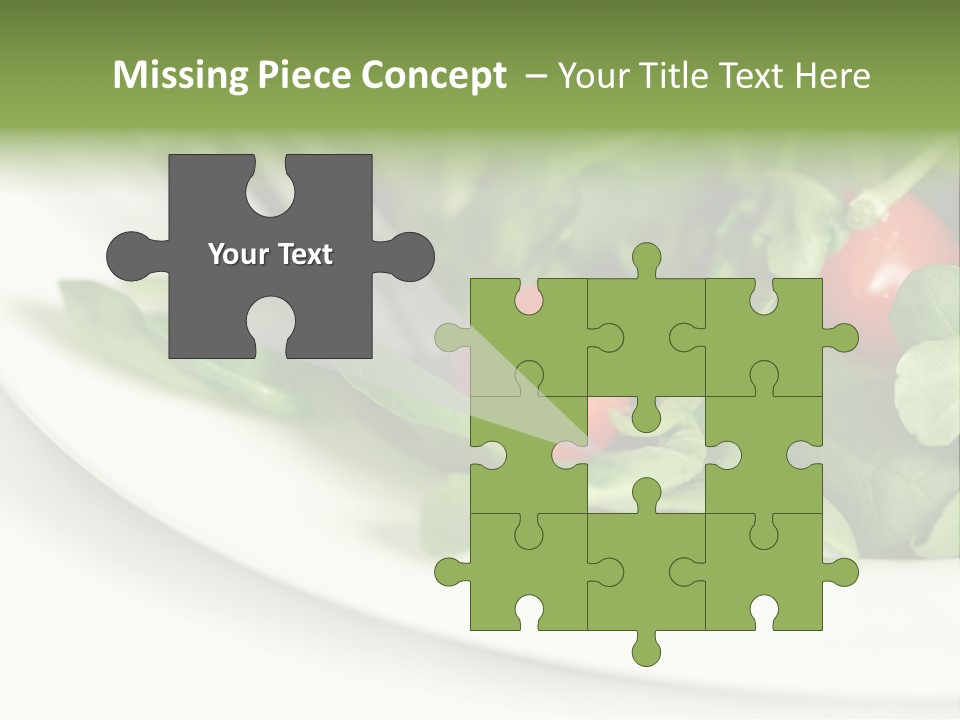 Fresh Green Salad PowerPoint Template