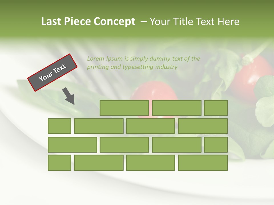 Fresh Green Salad PowerPoint Template