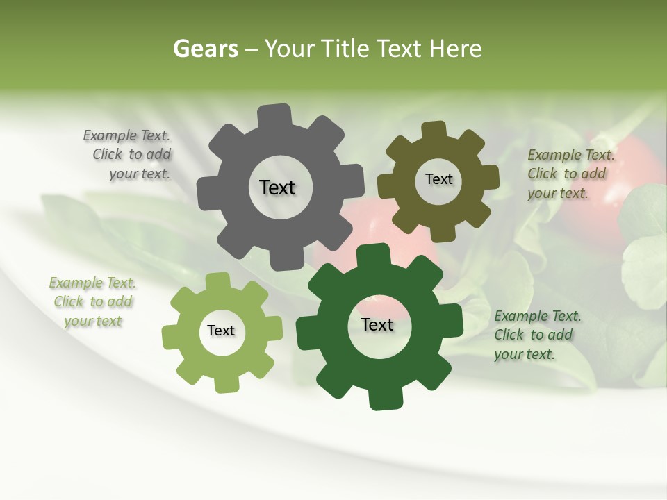 Fresh Green Salad PowerPoint Template
