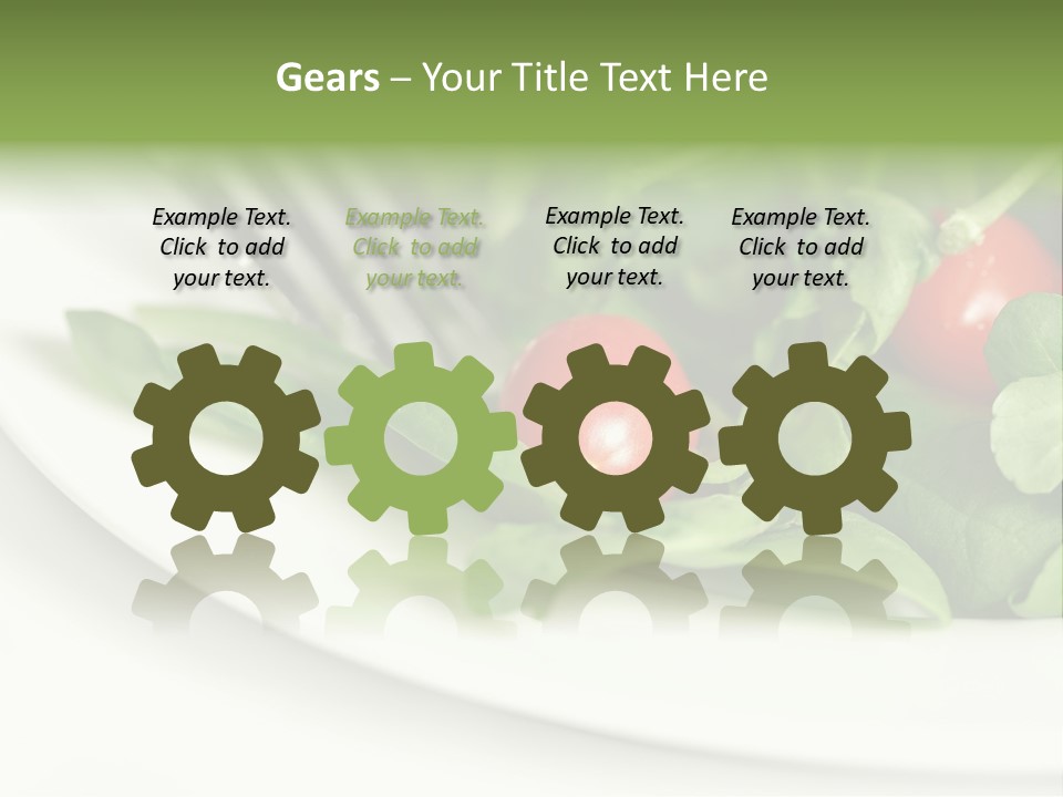 Fresh Green Salad PowerPoint Template