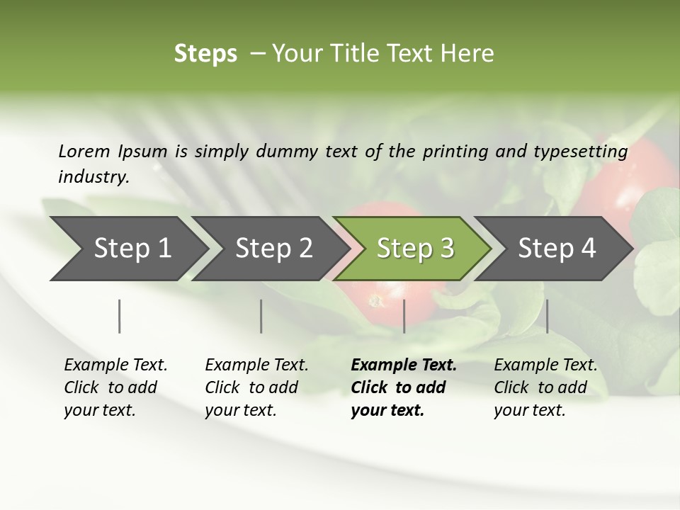 Fresh Green Salad PowerPoint Template
