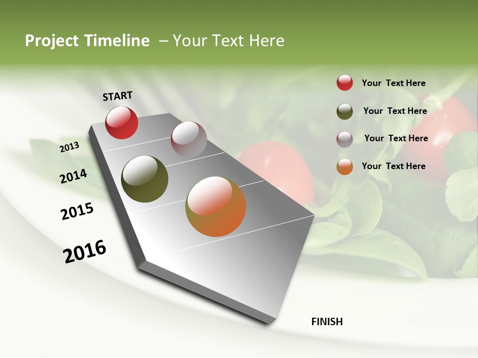 Fresh Green Salad PowerPoint Template