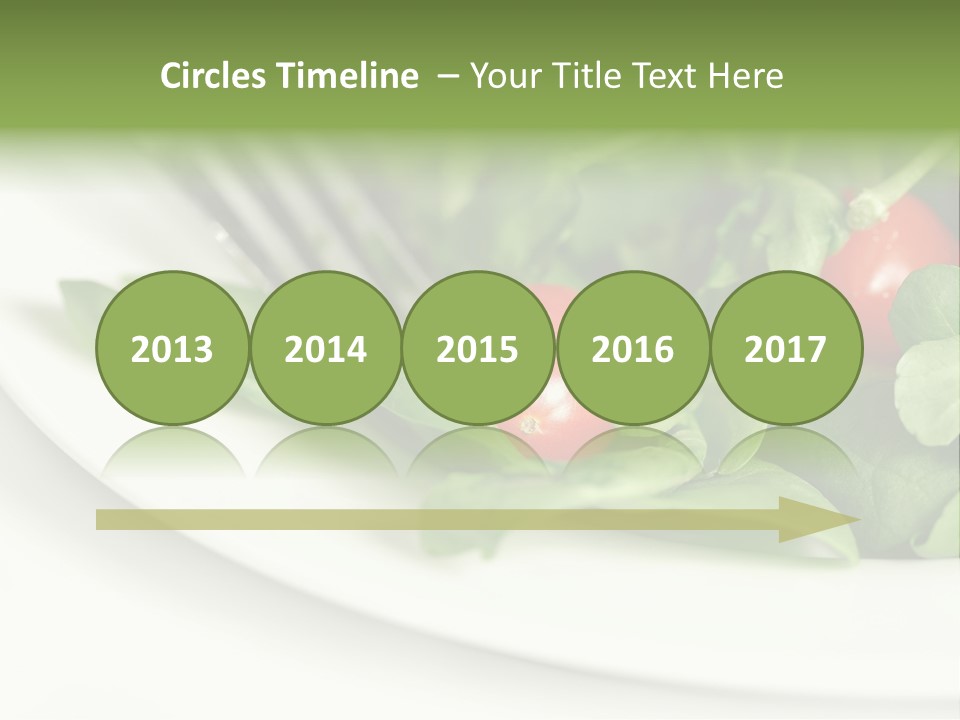 Fresh Green Salad PowerPoint Template