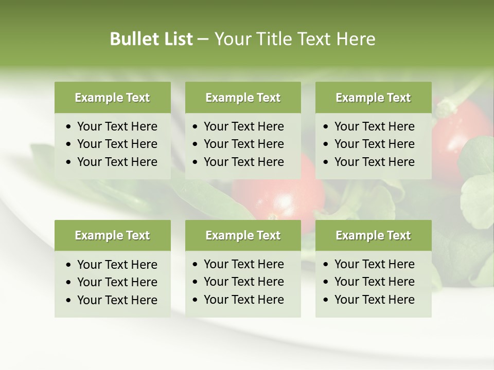 Fresh Green Salad PowerPoint Template