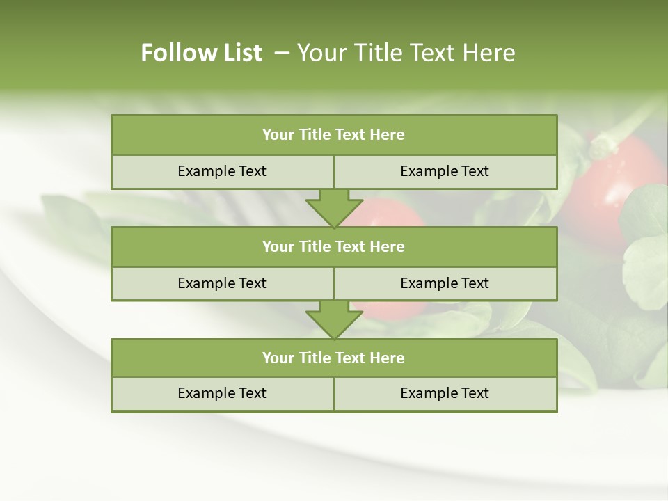 Fresh Green Salad PowerPoint Template