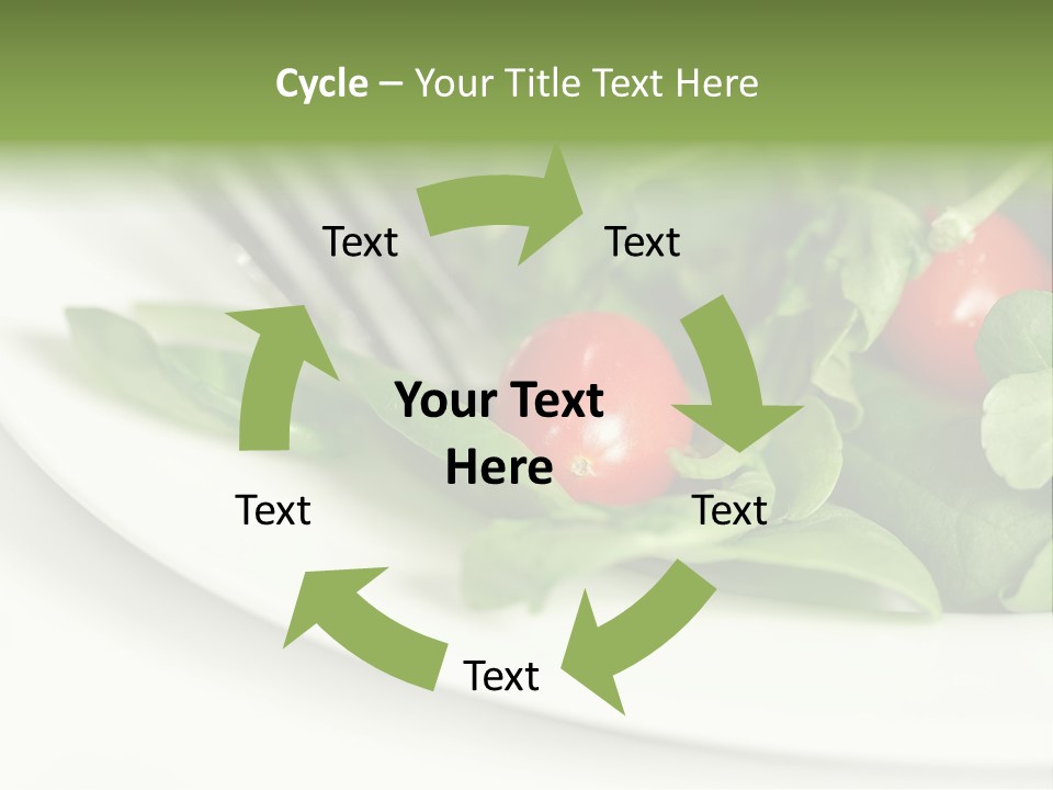 Fresh Green Salad PowerPoint Template