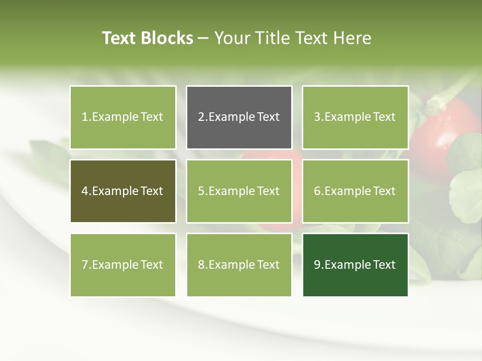 Fresh Green Salad PowerPoint Template