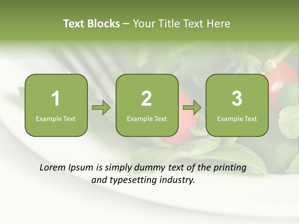 Fresh Green Salad PowerPoint Template