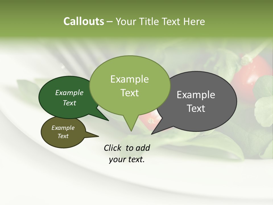 Fresh Green Salad PowerPoint Template