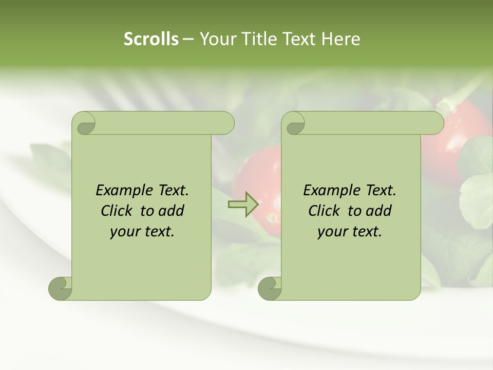 Fresh Green Salad PowerPoint Template