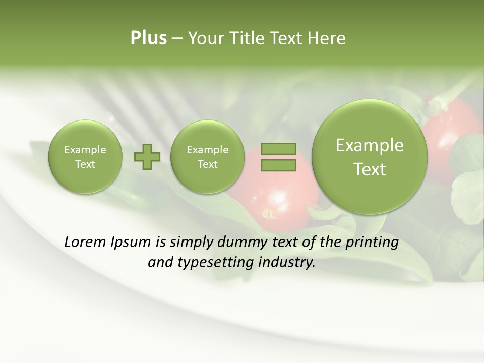 Fresh Green Salad PowerPoint Template