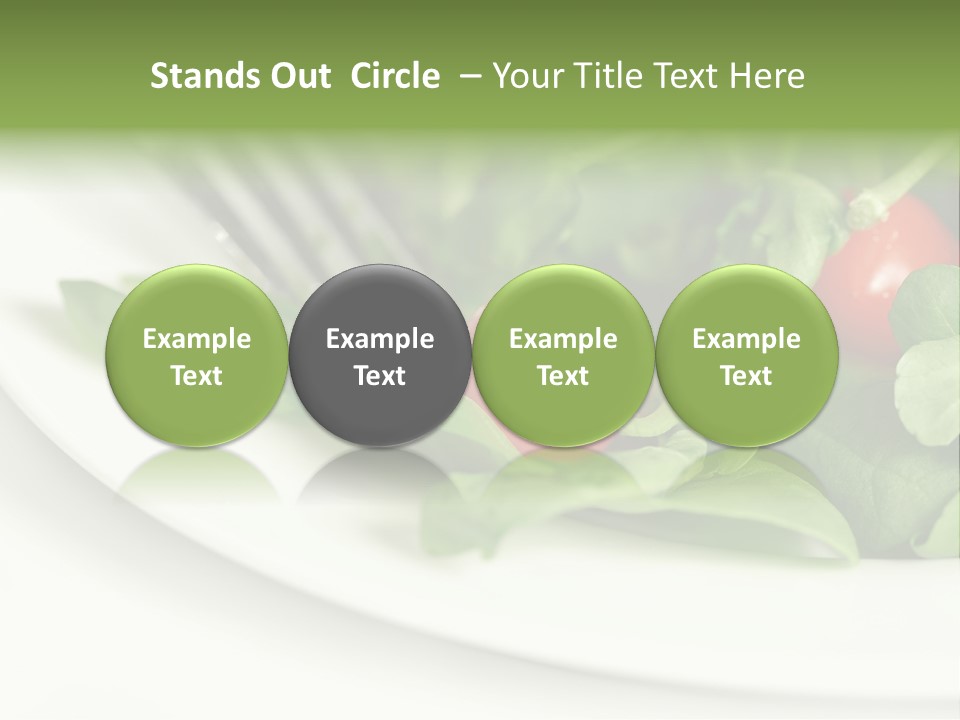 Fresh Green Salad PowerPoint Template