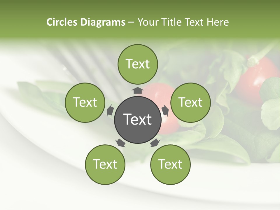 Fresh Green Salad PowerPoint Template