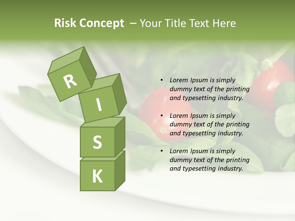Fresh Green Salad PowerPoint Template