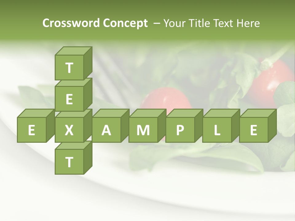 Fresh Green Salad PowerPoint Template