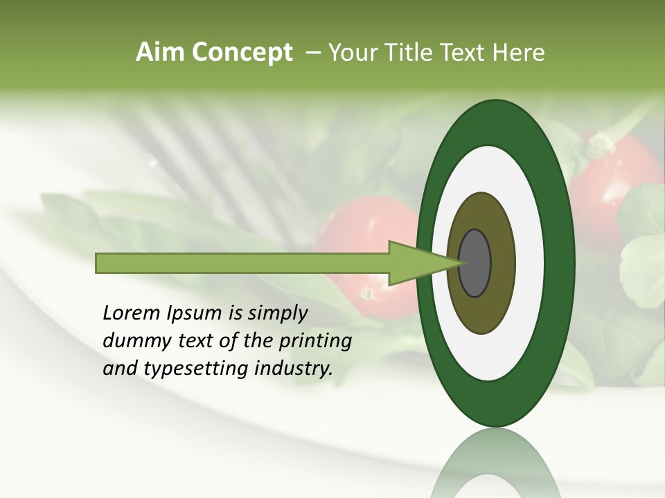 Fresh Green Salad PowerPoint Template
