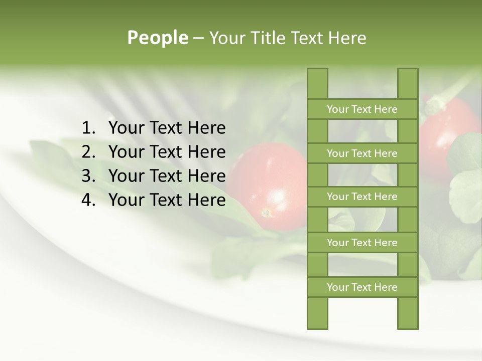 Fresh Green Salad PowerPoint Template
