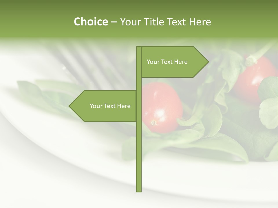 Fresh Green Salad PowerPoint Template