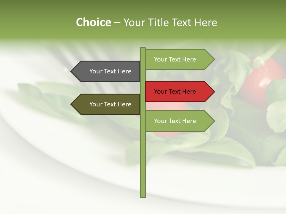 Fresh Green Salad PowerPoint Template