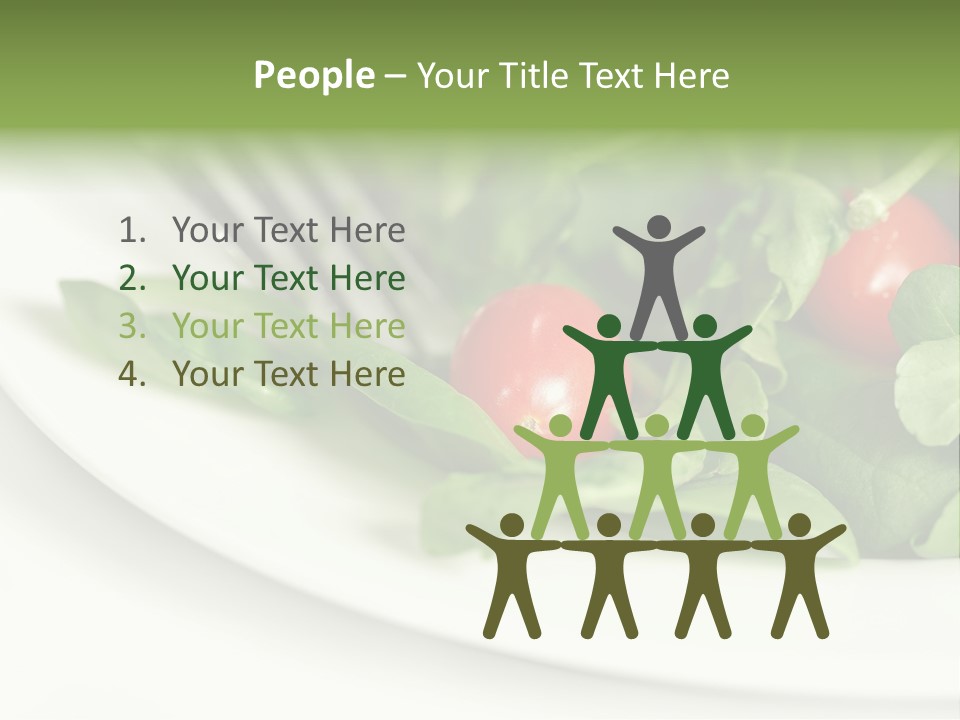 Fresh Green Salad PowerPoint Template