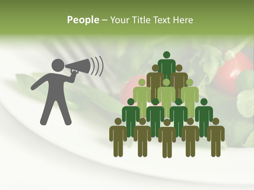 Fresh Green Salad PowerPoint Template