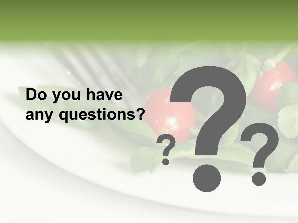 Fresh Green Salad PowerPoint Template