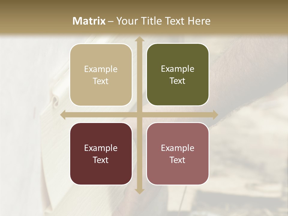 Home Builder's Hands Installing Siding PowerPoint Template