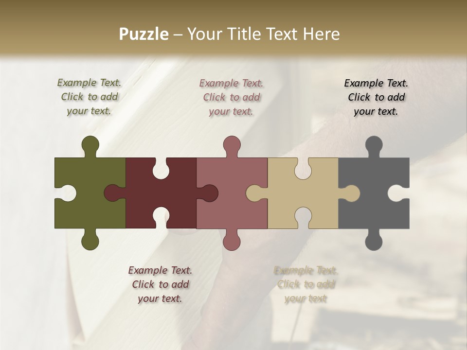 Home Builder's Hands Installing Siding PowerPoint Template