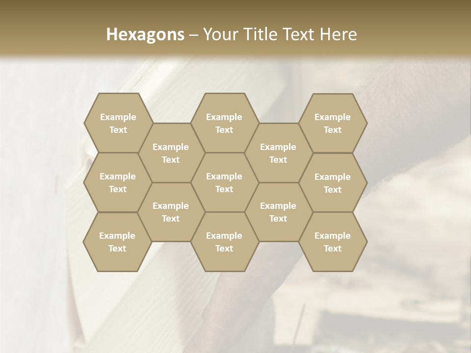 Home Builder's Hands Installing Siding PowerPoint Template