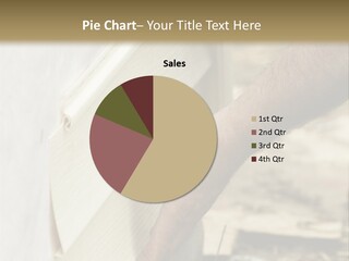 Home Builder's Hands Installing Siding PowerPoint Template