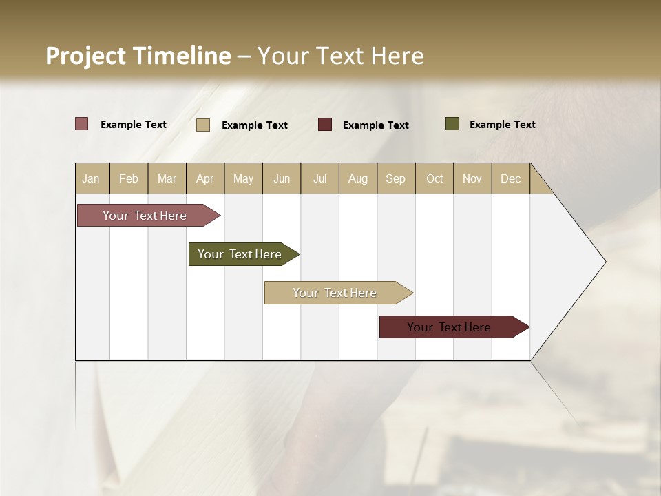 Home Builder's Hands Installing Siding PowerPoint Template