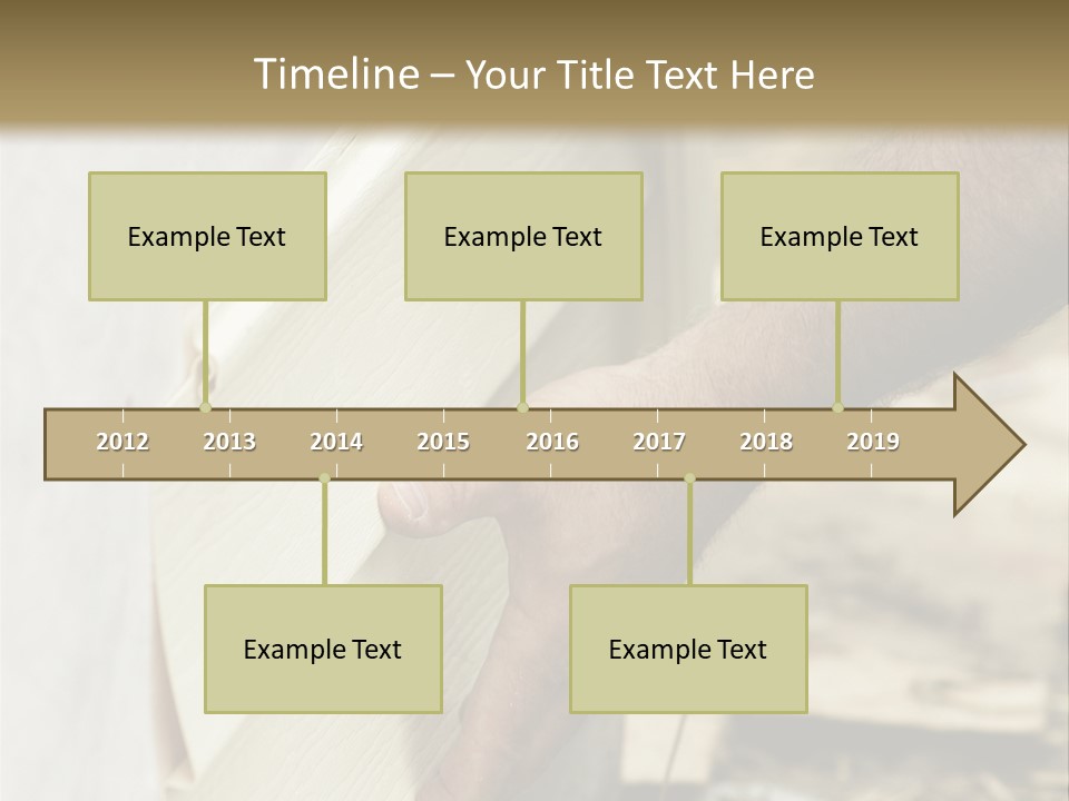 Home Builder's Hands Installing Siding PowerPoint Template