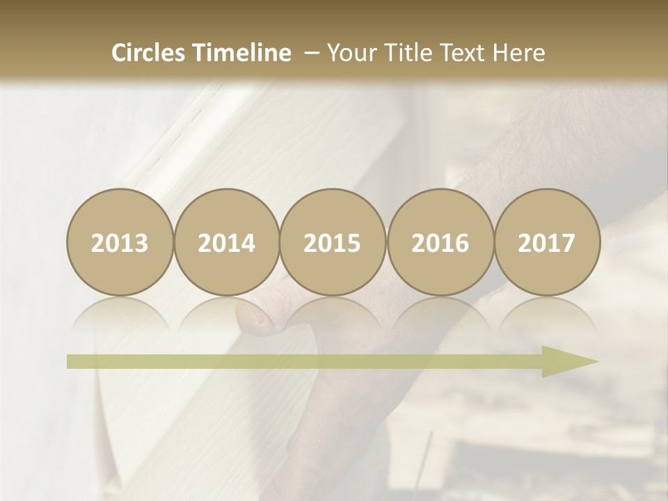 Home Builder's Hands Installing Siding PowerPoint Template