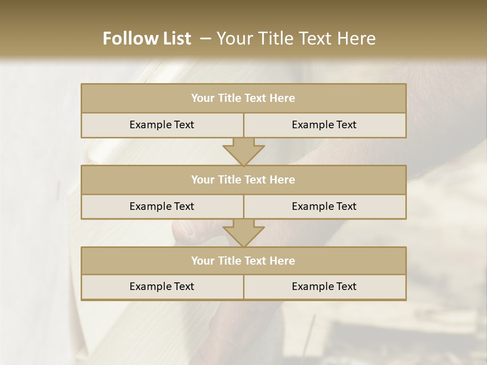 Home Builder's Hands Installing Siding PowerPoint Template