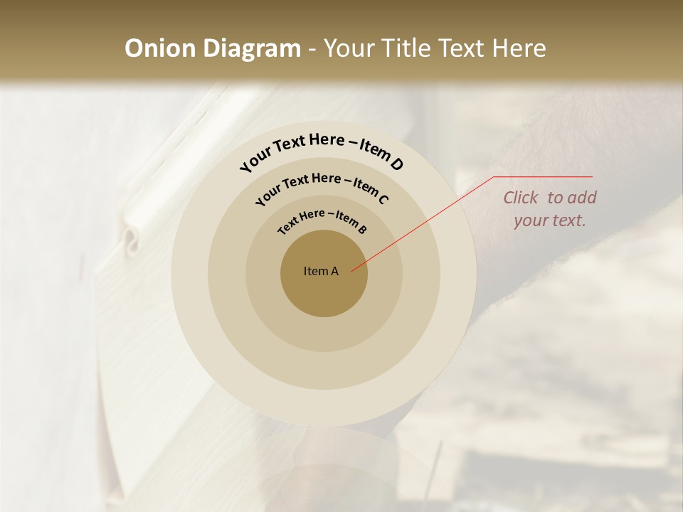 Home Builder's Hands Installing Siding PowerPoint Template