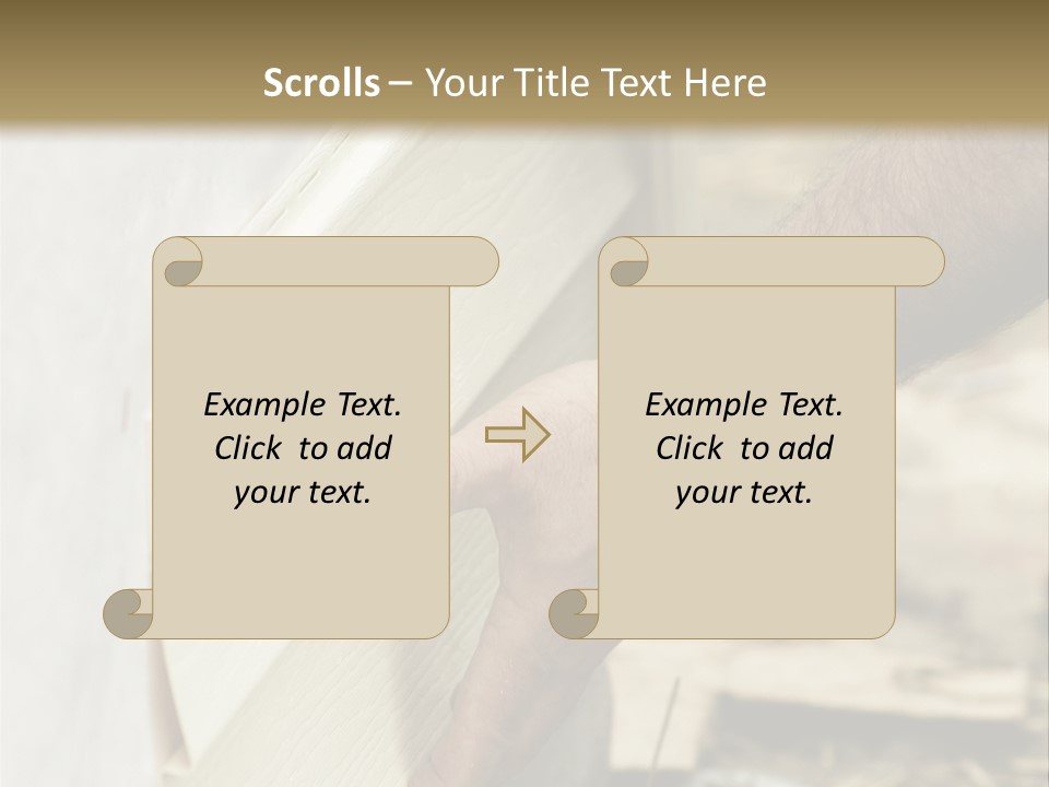Home Builder's Hands Installing Siding PowerPoint Template