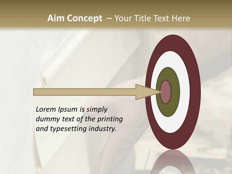 Home Builder's Hands Installing Siding PowerPoint Template