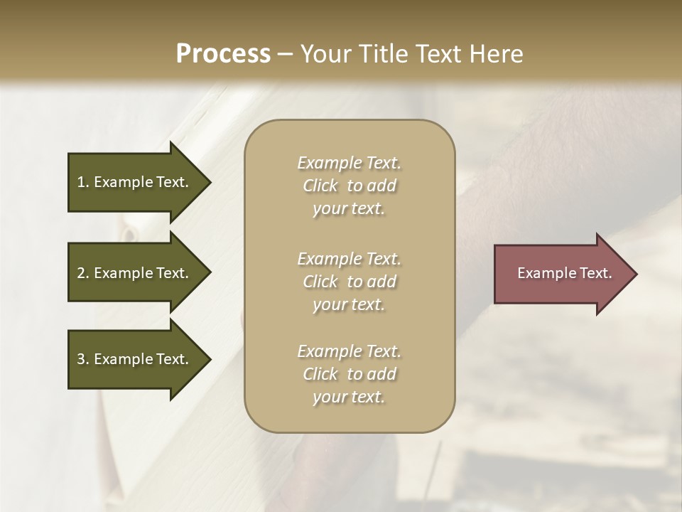 Home Builder's Hands Installing Siding PowerPoint Template