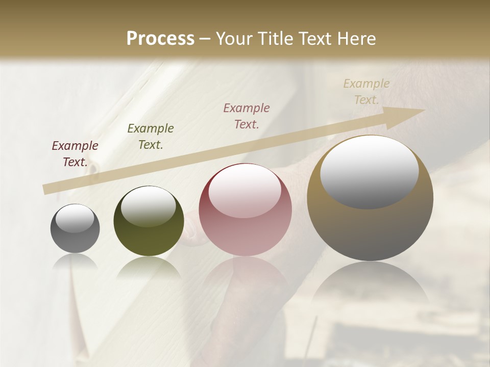 Home Builder's Hands Installing Siding PowerPoint Template