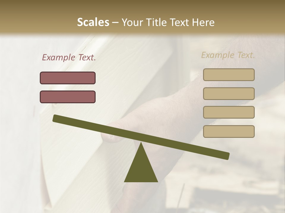 Home Builder's Hands Installing Siding PowerPoint Template