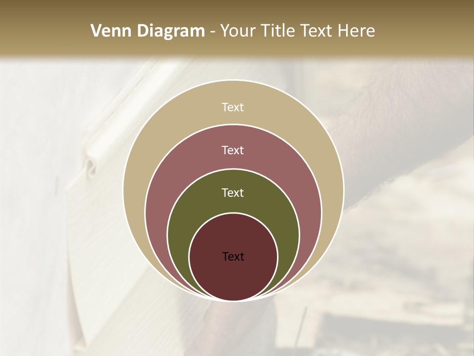 Home Builder's Hands Installing Siding PowerPoint Template