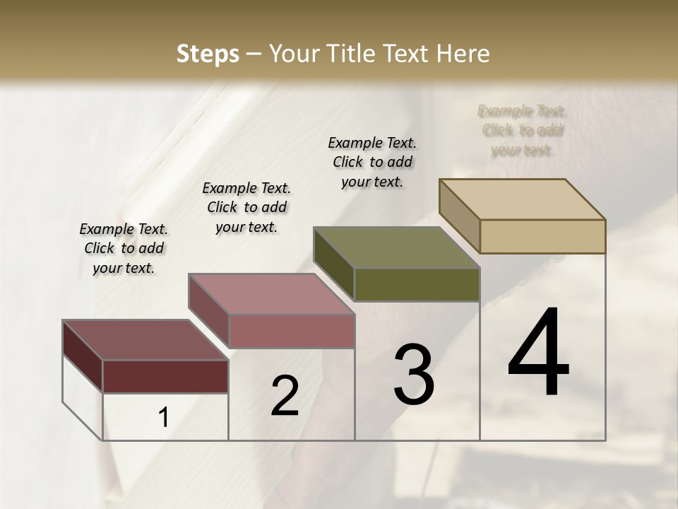 Home Builder's Hands Installing Siding PowerPoint Template