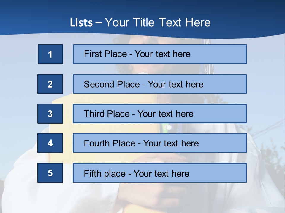 Happy Graduate Female Student Holding A Big Pile Of Textbooks And Folders PowerPoint Template