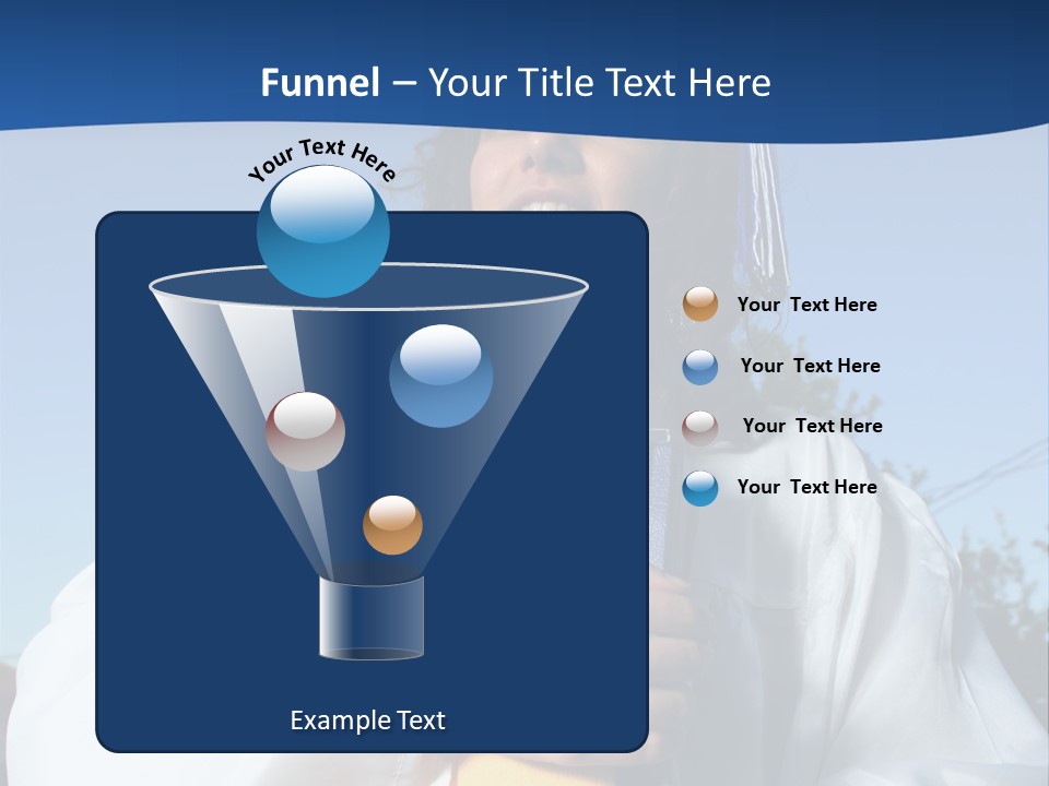Happy Graduate Female Student Holding A Big Pile Of Textbooks And Folders PowerPoint Template