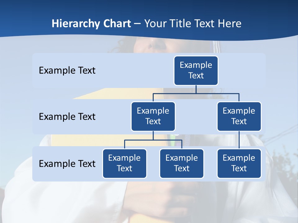 Happy Graduate Female Student Holding A Big Pile Of Textbooks And Folders PowerPoint Template