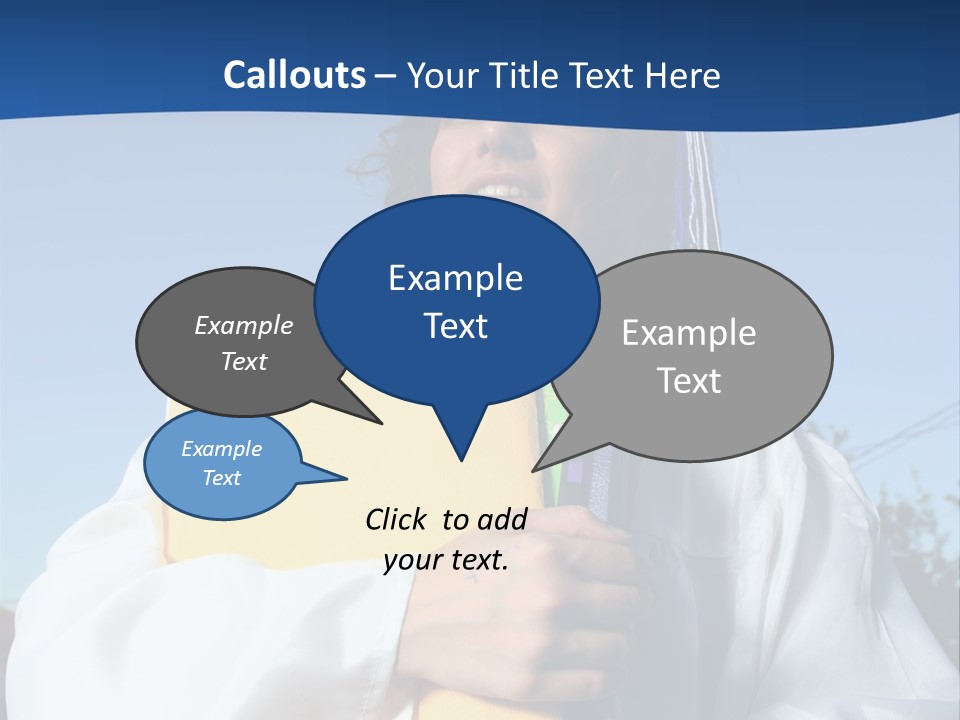 Happy Graduate Female Student Holding A Big Pile Of Textbooks And Folders PowerPoint Template