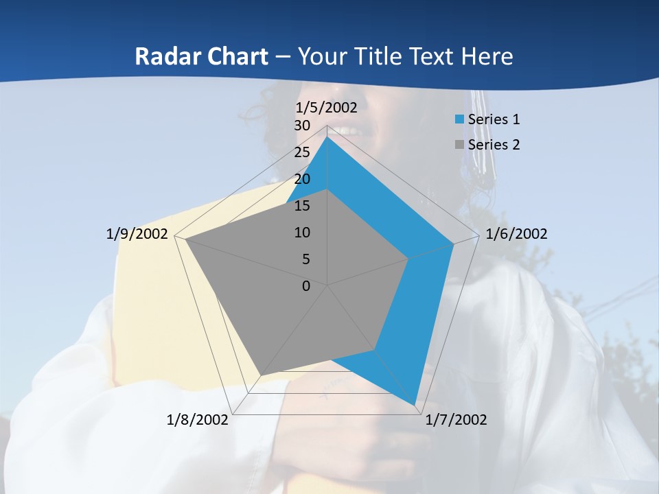 Happy Graduate Female Student Holding A Big Pile Of Textbooks And Folders PowerPoint Template