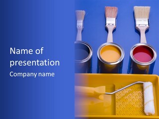 Paint And Brush PowerPoint Template