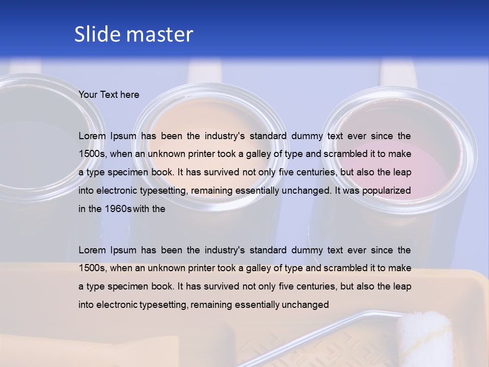 Paint And Brush PowerPoint Template