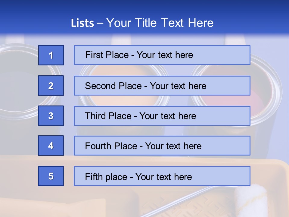 Paint And Brush PowerPoint Template